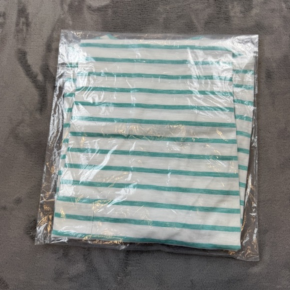 Bonobos Shirt Mens XL White Green Striped Crewneck Casual Short Sleeve Tee - Picture 4 of 6